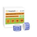 Tamper Evident Tape Blue Print - 2" x 110 Yds 1.9 Mil - 1296 Rolls/Half Pallet