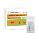 Reclosable Poly Bags - 8" x 8" 2 Mil - 1000 Bags/Box