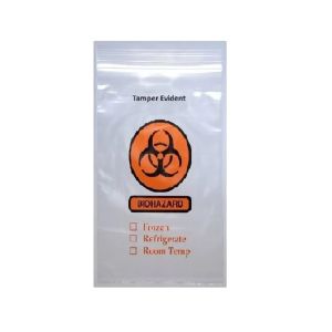 Biohazard Specimen Transfer Bags - 3 Wall 8