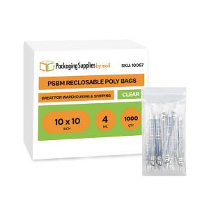 Reclosable Bags - 10 x 10 - 4 Mil - 1000 Bags/Box