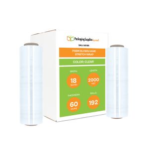 Blown Hand Stretch Wrap 192 Qty 60 gauge