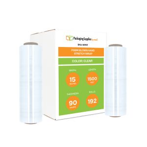 Blown Hand Stretch Wrap 192 Qty 90 gauge