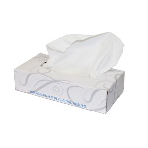 A box of facial tissues.