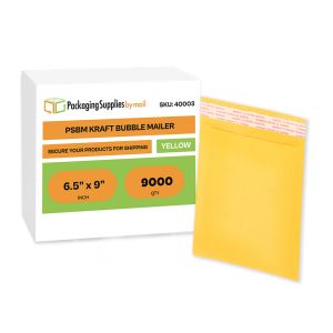 Yellow Kraft Bubble Mailers 9000 Pack 6.5 Inch