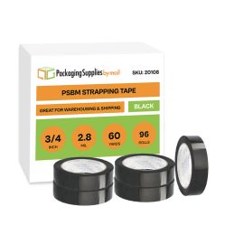 Black Strapping Tape 96 Qty 2.8 Mil