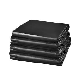 black trash can liners flat seal