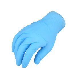 blue industrial nitrile gloves