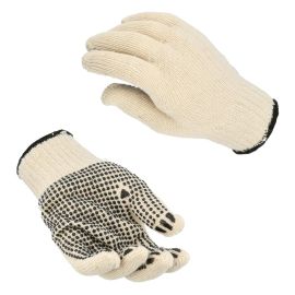 mens pvc single sided dotted gloves