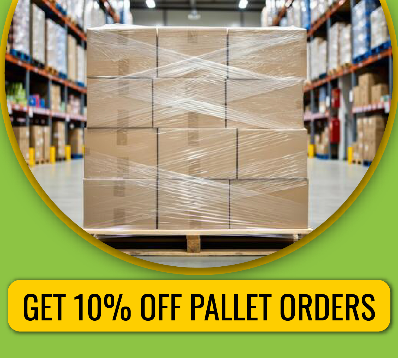 10% off pallets